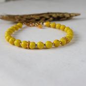 Yellow Beaded Bracelet