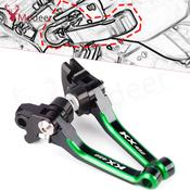 Kawasaki 450 KX CNC Adjustable Brake &amp; Clutch Lever Set – Kawasaki KX250/KX450 2019-2024, T6 Aluminum, Black Anodized image