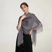 Thin Cashmere Scarf Sallys Pure Mongolian 300s Cashmere Wrap Shawl / Scarf - 230 X 100 Cm - Thin &amp; Soft, Fringe image