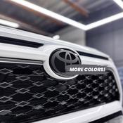 Emblem Grill Toyota OEM Toyota Front Grille Emblem – For RAV4 (2013-2021) &amp; Camry (2018-2021) – Black/Chrome, With Radar Compatibility image