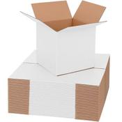 4x4x4 Shipping Boxes Supply Hut 4x4x4 Corrugated Cardboard Boxes – 26 ECT, Single Wall – Pack Of 100 – Perfect For Shipping &amp; Storage image