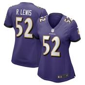 Nike Men's Ray Lewis #52 Baltimore Ravens Retired Player Throwback Jersey – Black, Officially Licensed Rob Ray Jersey image