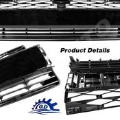 4Runner Bumper Cover Evan-Fischer Front Bumper Grille For 2014-2016 Toyota 4Runner – Textured Black W/ Chrome image