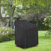 Chairs Covers Waterproof Stacking Chair Cover – Outdoor Patio Furniture, Black Polyester, UV Resistant image