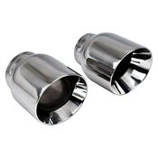 Jones Exhaust JST139K Stainless Steel Weld-On Tip – 2.5" Inlet / 4" Outlet / 5" Length – Black Powder Coat 4 In Dual Exhaust Tips image