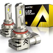 AUXITO 9005 LED Headlight Bulbs Kit 6000K White – High/Low Beam 2PCS 6500K 9005 Hb3 Headlight Bulb image