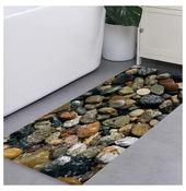 Memory Foam Bath Mat – Non-Slip Soft Absorbent Shower Rug 23.6x15.7 Rectangle Memory Foam Bath Mat Teal image