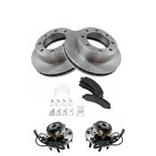 Front Rear Brake Pads And Rotors Front Ceramic Disc Brake Pads And Rotor Kit For 2007-2009 Hyundai Santa Fe image