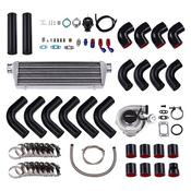 350 Turbo Kit RX Custom T3/T4 Turbo Kit (500HP) Intercooled Race Turbocharger With Hoses image