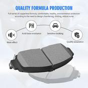 Toyota Camry Brake Pads FRAXLE Front &amp; Rear Ceramic Brake Pads With Hardware For Toyota Camry 2007-2017 – 8-Piece Set image