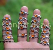 Wholesale Lot Of 5 Baltic Amber Pendants – 925 Silver Plated, Handmade, Lab-Created Gemstone, Fashion Jewelry Amber Pendant Silver image
