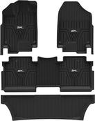 3W TPE Floor Mats Full Set Black For Honda Odyssey 2018-2025 – All Weather Honda Odyssey 2023 image