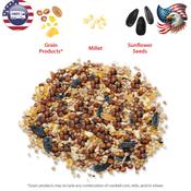 Wild Bird Food 20 Lb Economy Wild Bird Feed – Value Seed Blend, 20 Lb Bag, Made In USA image