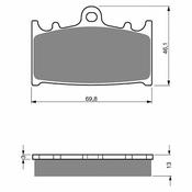 Suzuki Intruder 1400 Parts Rear Brake Pads For Suzuki VL1500 Intruder (2002-2009) &amp; Boulevard C90 (2005-2010) – Sumo Disc Rotor Brakes image
