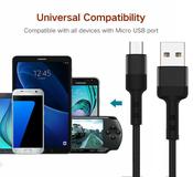 10-Pack Multicolor Nylon Braided Micro-USB Cables – 5ft, Data Sync &amp; Charging, Universal Fit 10 Foot Micro Usb Cable image