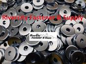 200-Pack Extra Thick #14 Fender Washers – 1/4x1 Inch – Zinc Plated Steel 3 8 Fender Washer image