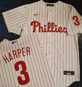 Bryce Harper Philadelphia Phillies 2022 World Series Patch Jersey (Large) Bryce Harper Jersey image