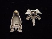 Jj Jewelry Jonette Jewelry Silver Pewter Detailed Elephant Stud Earrings - Screw Back - USA image