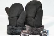 Victoria Unisex Kids Real Sheepskin Shearling Leather Aviator Hat (3 Colors, NWT) Kids Trapper Hat image