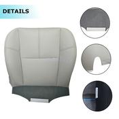 2015 Silverado Leather Seats Soillar Driver Side Bottom Seat Cover + Foam Cushion - Gray For 2007-2014 Chevy Silverado/Tahoe/Suburban/GMC image