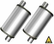 Borla ProXS Muffler 40353 – 3" Offset/Offset, 304 Stainless Steel, Straight-Through Design Borla Exhaust image