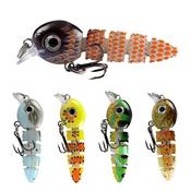 WLure UPHS4 5-Pack Blank Unpainted Swimming 4-Joint Large Profile Sinking Crankbaits Crank Bait Making image