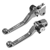 Pivot Brake &amp; Clutch Levers For Kawasaki KLX Models – Green T6 6061 Aluminum – 6 Month Warranty Kawasaki Klx 140 Parts image