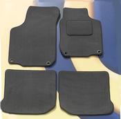 Volkswagen Passat Black Carpet Floor Mat Set – 2000-2005 – 4 Oval Front Clips – UK Made 2012 Vw Passat Front Bumper image