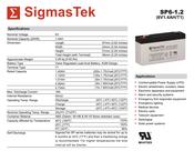 Ytz7s Battery SigmasTek STX7A-BS Maintenance-Free Battery - Direct Replacement image