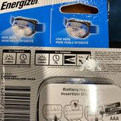 Rechargable Headlamp Energizer Vision HD LED Headlamp – 200 Lumens, Waterproof, Runs On 3x AAA Batteries – Red (LP09071) image