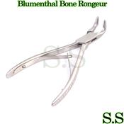 3-Piece Premium Surgical Instrument Set: Rongeur Bone Cutter Blumenthal + Micro Forceps + Micro Friedman – CYNAMED Bone Folder Tool image