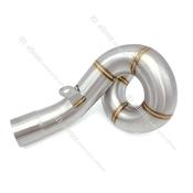 KOlightning Stainless Steel Exhaust Mid-Pipe For Kawasaki Ninja ZX6R / ZX636 (2009-2020) Sc Project Exhaust image