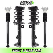 Unity Automotive Complete Strut &amp; Shock Kit For 2010-2014 Mercedes E350 RWD Coupe &amp; Convertible – Front &amp; Rear Bmw E34 Coilovers image