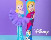 Set Elsa Frozen Frozen Queen Elsa &amp; Anna Socks – 2 Pairs Ankle Socks For Girls (Cartoon Kids Sox) image