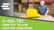 A&amp;I Products Yellow Lawn/Garden Seat For John Deere LVA10029 LGT100YL John Deere 110 Seat image