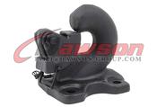 HTTMT 15-Ton Heavy Duty Pintle Hook – Rigid Mount Trailer Hitch, Black Powder Coat Pintle Hitch Lock image