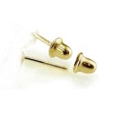 Goldena24 14K Yellow Gold Stud Earrings - 6mm Cubic Zirconia, 6 Prong Setting (1 Pair) 585 Rose Gold image