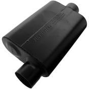 Flowmaster Super 44 Series Muffler - 409 Stainless Steel - 2.5" Offset/Center - Aggressive Sound - 842546 Holley Flowmaster 409ss image