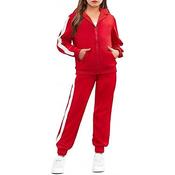 Girls HARLEM 85 Jogging Suit – Comfy Black Fleece Tracksuit Hoodie + Bottoms Set For 7-13 Years | A2Z 4 Kids® Hoodies For Girls image