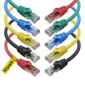 Cmple Cat6 Ethernet Cable – Yellow, UTP, 550MHz, PoE, Various Lengths (1.5ft To 100ft) Cat 5e Ethernet Cable image