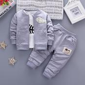 Boys Outfits Super Cute Baby Boy 3-Piece Dog Outfit Set – Soft Cotton, Long Sleeve, Perfect For Parties Or Playtime (Size 1-3 Years) image