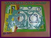 Complete Engine Gasket Set For Yamaha DT100 MX100 (1974-1977) – Eddie Moto Kit [sa554] Mx 100 Yamaha image