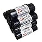 80 Heavy Duty Black Refuse Sacks – Bin Bags, Rolls, British Made – 160 Gauge Recycled Bin Liners image