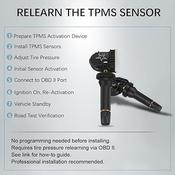 4PCS 315MHz TPMS Tire Pressure Monitoring Sensors For Chevy GMC Buick (Fit 13586335) 13586335 Replacement Snap-in image