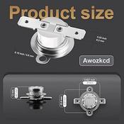 KSD301 95°C Normally Closed Thermal Switch Thermostat (2-Pack) US Stock Ct101 Thermostat image