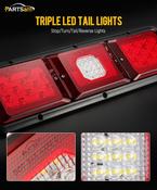 Smoke LED 3rd Brake Light For 2009-2014 Ford F-150 – Rear Cargo Lamp, Tinted Lens 3rd Brake Light F-250 image