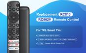 RC833 GUB2 Remote Control For TCL Mini LED LCD TVs - Fits 65C845, 55C845, 75C845, 65C745 TV Control Remote image