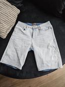 Slim FIT Jeans Men's Stretch Slim Fit Denim Shorts – Rolled Hem, Button Closure, Casual Half Pants image