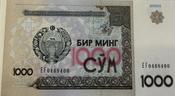Uzbekistan 1000 Sum 2001 – UNC, 5 Consecutive Serial Notes, P-82, Crisp Uncirculated Soviet Tajikistan
