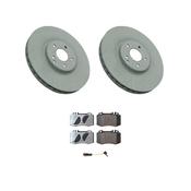 AM Autoparts Front Disc Brake Pad &amp; Rotor Kit For 2004-2008 Chrysler Pacifica - Ceramic, 10-Year Warranty Front Disc Brake Pad &amp; Rotor Kit For 04-08 Pacifica New Car image